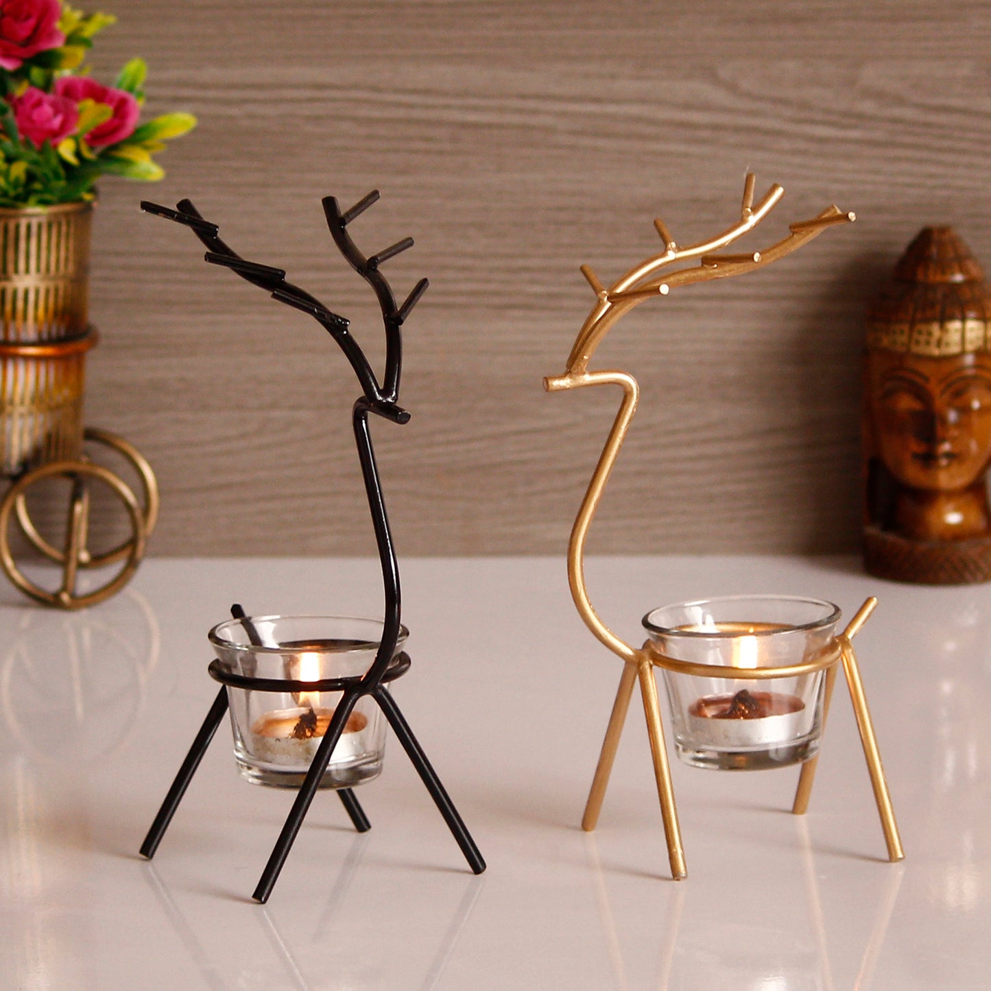 Deer Shape Decorative Tea Light Holders