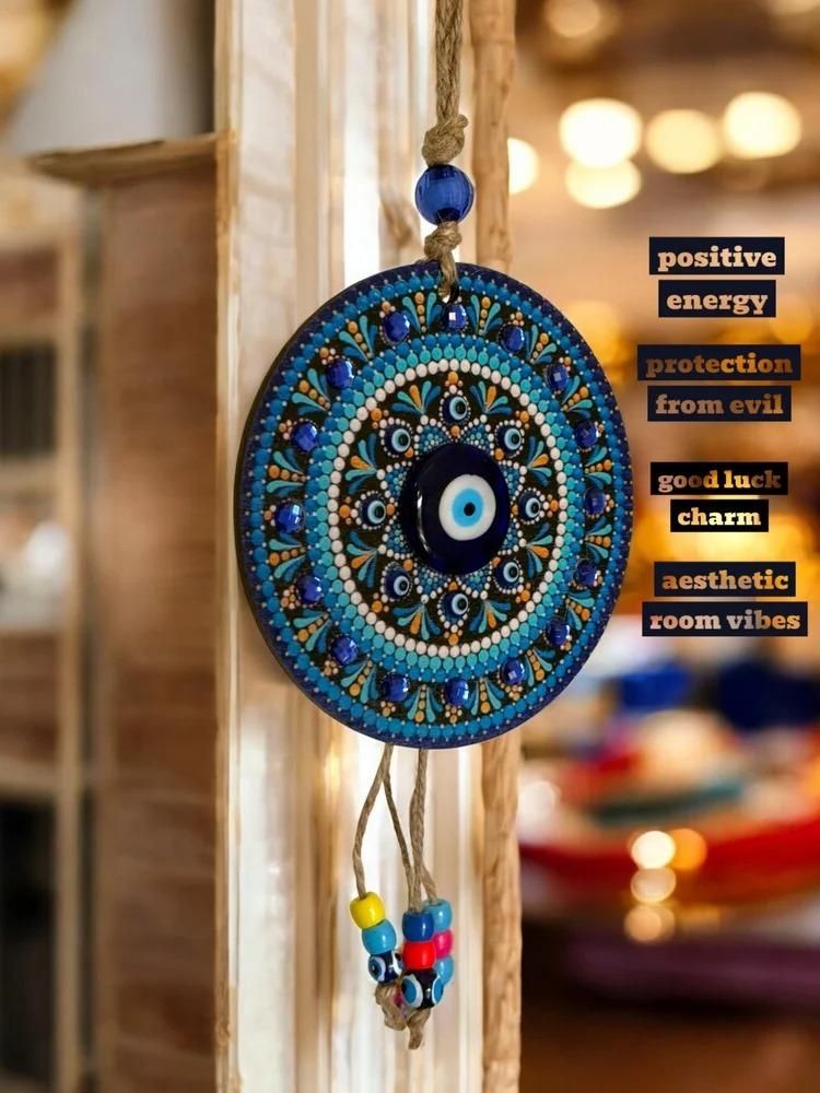Handcrafted Evil Eye Wall Hanging – Nazar Battu Charm