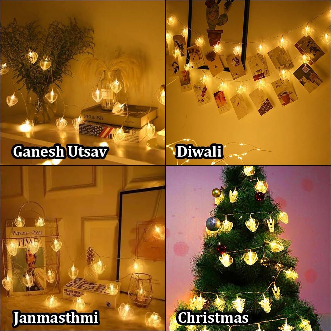 Brighten Your Home with a Touch of Heart shape Lights