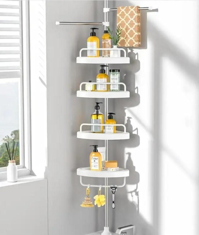 Stainless Steel Tripod Storage Rack – Durable, Space-Saving Shelf for Kitchen, Bathroom & Home Organization