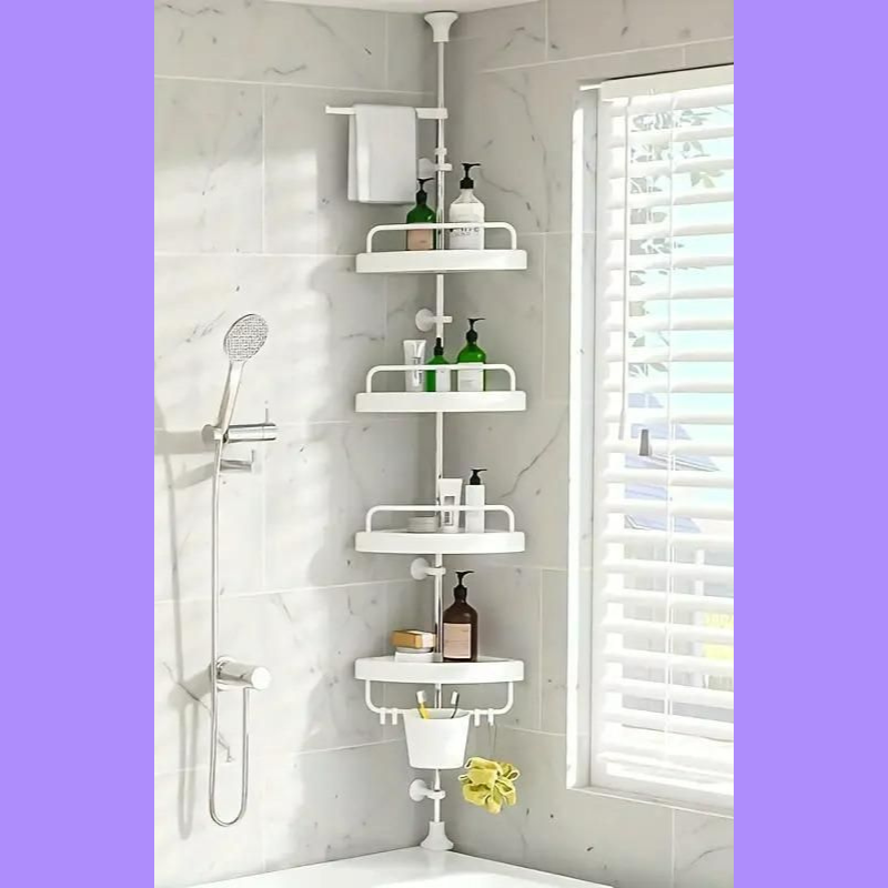 Stainless Steel Tripod Storage Rack – Durable, Space-Saving Shelf for Kitchen, Bathroom & Home Organization