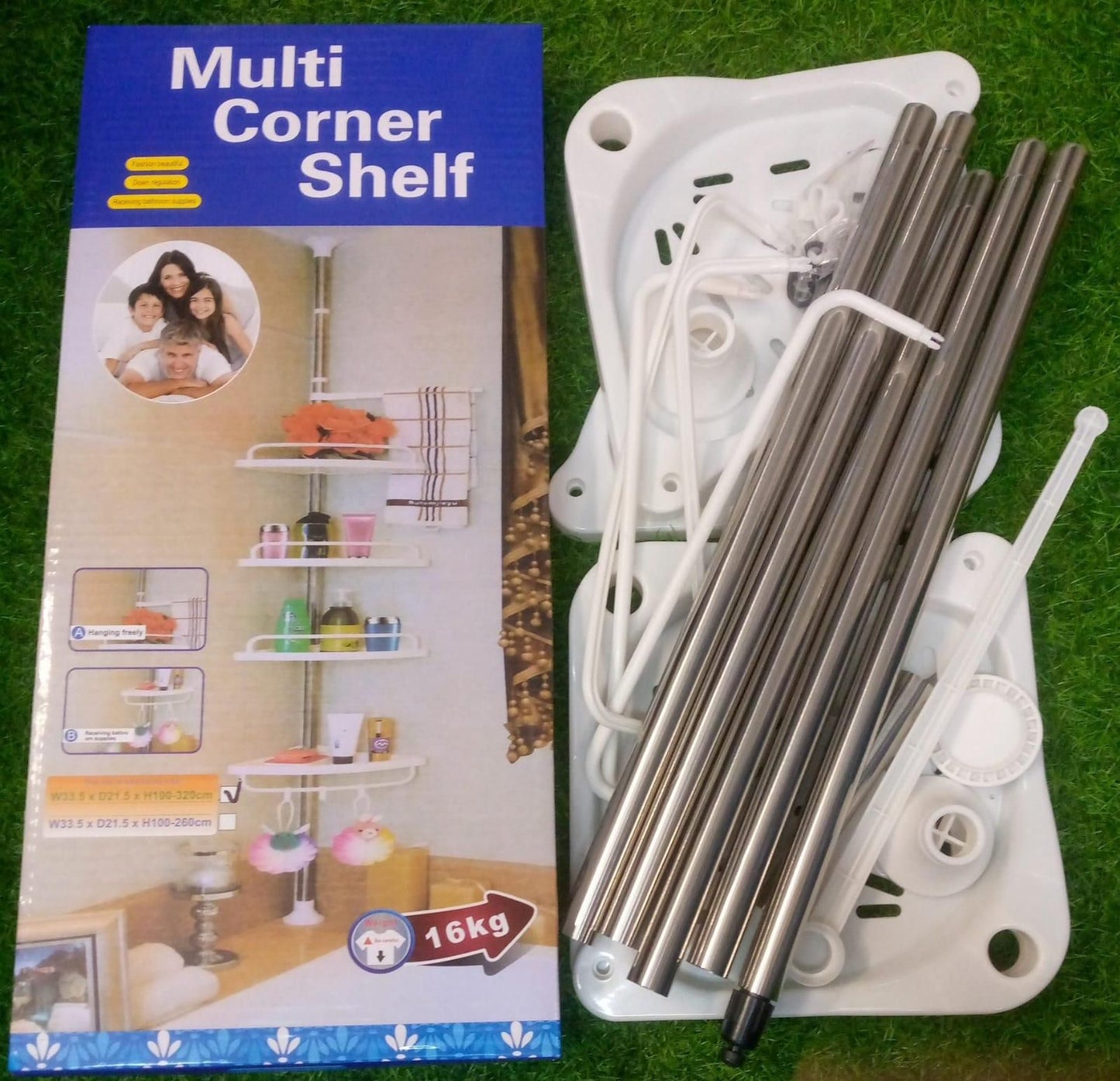 Stainless Steel Tripod Storage Rack – Durable, Space-Saving Shelf for Kitchen, Bathroom & Home Organization