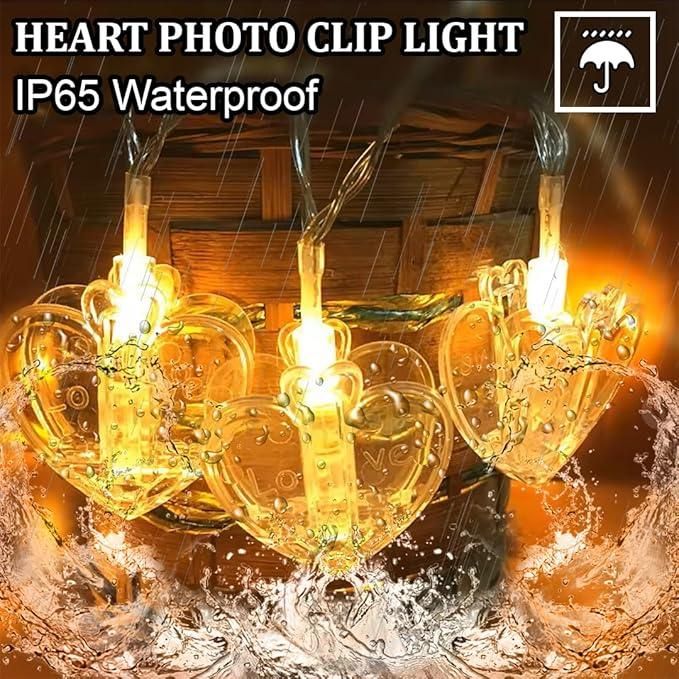 Brighten Your Home with a Touch of Heart shape Lights