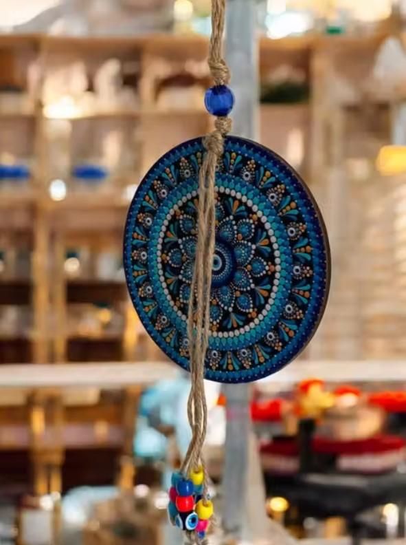 Handcrafted Evil Eye Wall Hanging – Nazar Battu Charm
