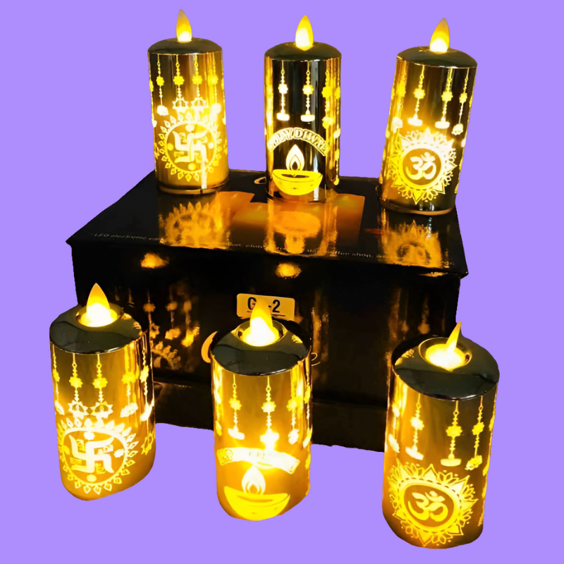 Realistic Moving Flame LED Light-Perfect Glow for Home , Festive & Gifting