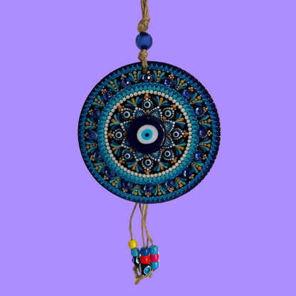 Handcrafted Evil Eye Wall Hanging – Nazar Battu Charm