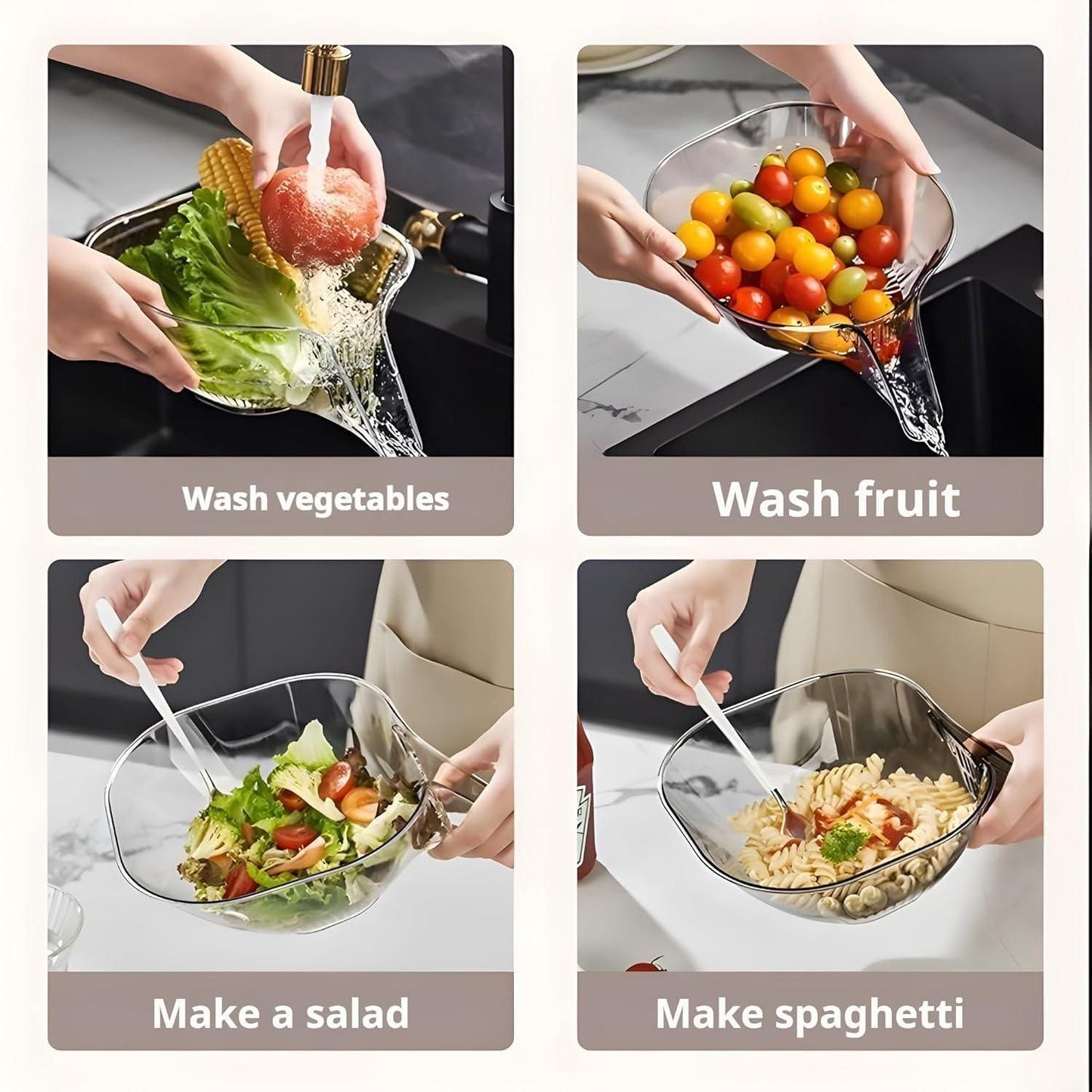 Multi-Purpose Kitchen Sink Drain Basket – Filter, Strain & Store(buy 1+ get 1 free)