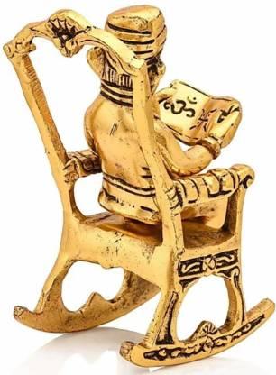 Handcrafted Metal Ganesha Idol – Rocking Chair with Ramayan