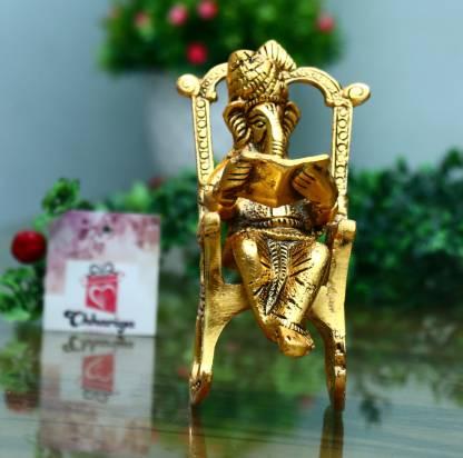 Handcrafted Metal Ganesha Idol – Rocking Chair with Ramayan
