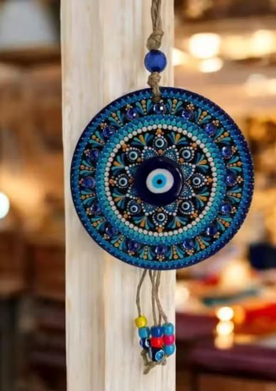 Handcrafted Evil Eye Wall Hanging – Nazar Battu Charm