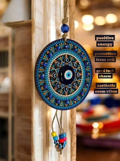 Handcrafted Evil Eye Wall Hanging – Nazar Battu Charm