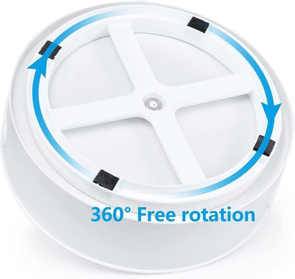 Multi-Purpose 360° Rotating Organizer Tray – Kitchen Spice Rack, Cosmetic & Bathroom Storage (Pack of 1, Off-White Cream)