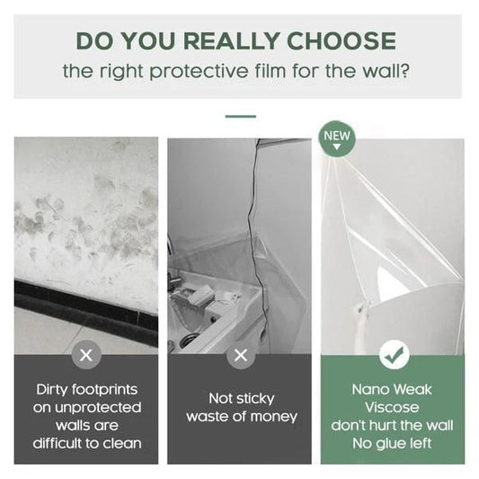 Self-Adhesive Transparent Wall Protection Film – Scratch & Stain Guard (Buy 1 Get 1 Free)