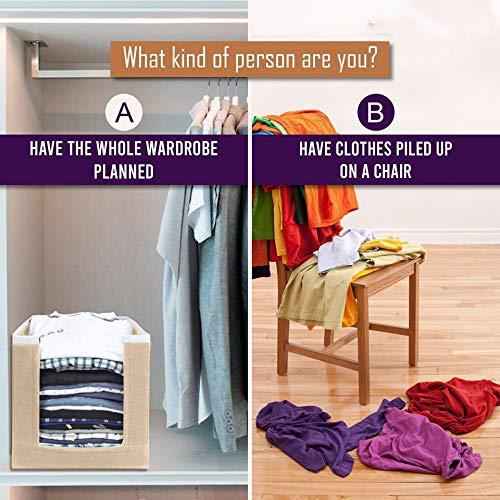 Shirt Stacker Closet Organizer – Foldable Non-Woven Clothing Storage Box (Pack of 4, Holds 12 Shirts Each)