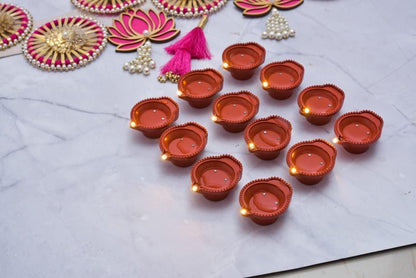 Water Sensor LED Light Diyas With Ambient Lights