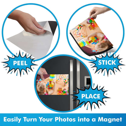 LifeKrafts Magnetic Adhesive Sheet (36×20 cm) – Strong Self-Adhesive DIY Craft Magnet Sheet for Fridge, Almirah & Home Décor