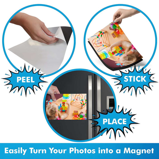 LifeKrafts Magnetic Adhesive Sheet (36×20 cm) – Strong Self-Adhesive DIY Craft Magnet Sheet for Fridge, Almirah & Home Décor
