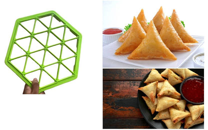 Samosa Maker Non-Stick Press – Easy & Fast Plastic Samosa Folding and Sealing Tool for Perfect Snacks