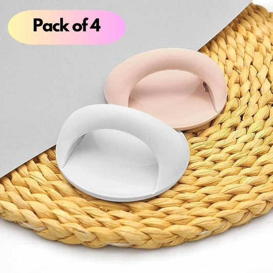 Self Stick Instant Handle (Pack of 4) – Multi-Purpose Adhesive Toilet Seat Lifter, Drawer & Cabinet Handle