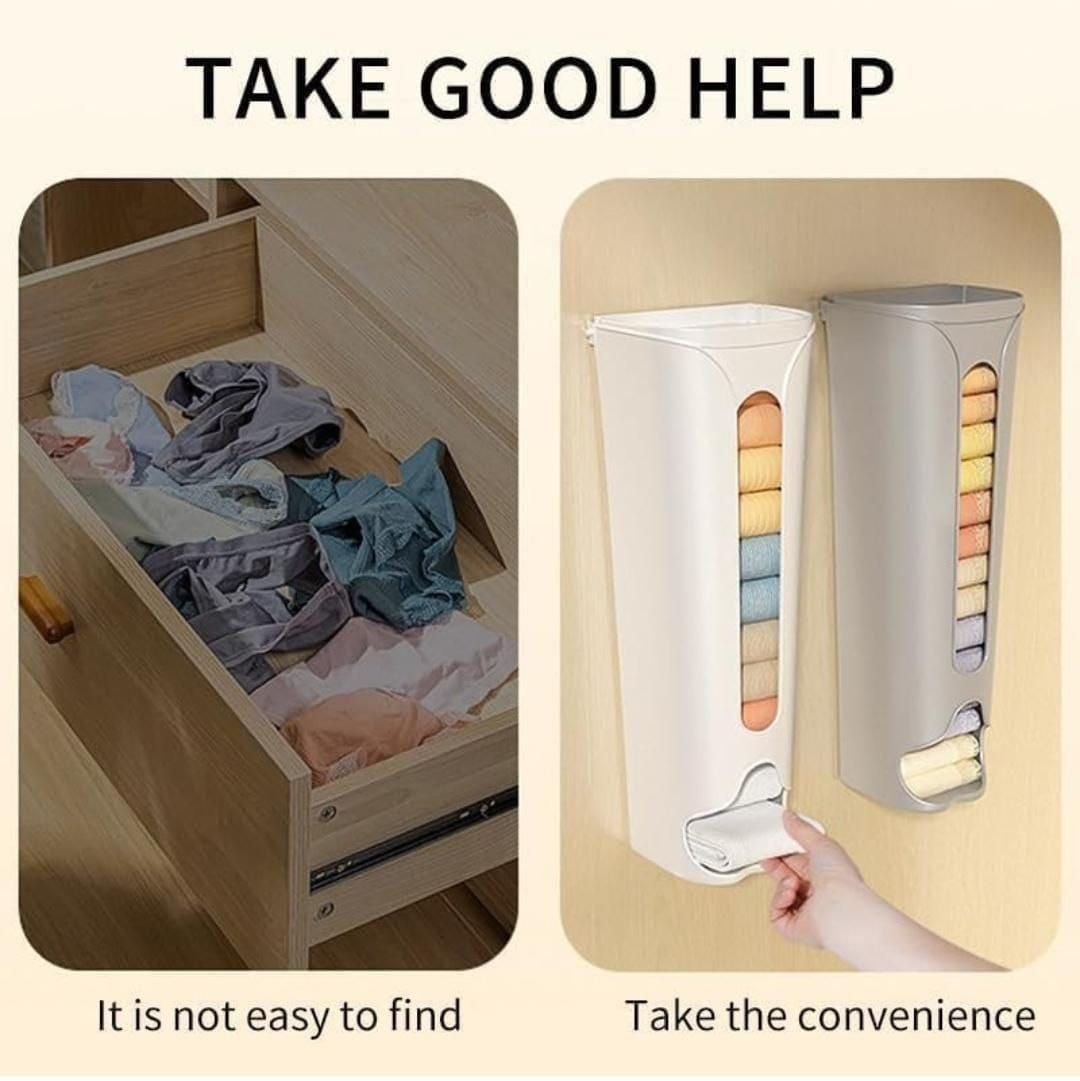 Multipurpose Wall-Mounted Cabinet Storage Organizer – Plastic Dustproof Box with Adhesive Mount for Kitchen, Bathroom & Wardrobe