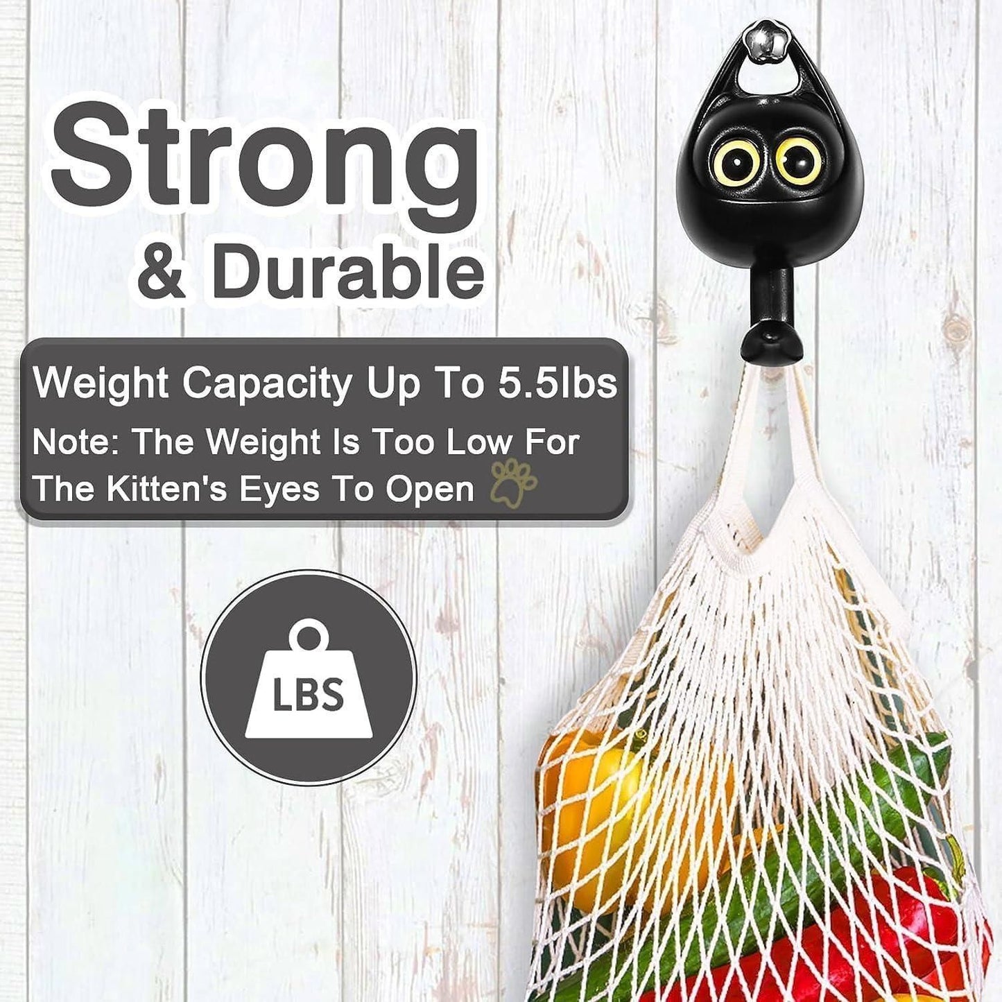 Hook Wall Hangers – Cute Multi-Color Plastic Key Hooks for Wall (Pack of 2, Lightweight & Decorative)