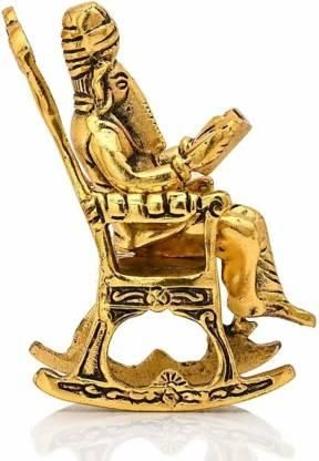 Handcrafted Metal Ganesha Idol – Rocking Chair with Ramayan