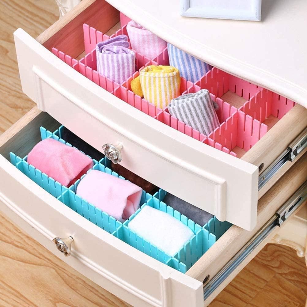 8 Pcs Adjustable Drawer Organizer Dividers – Multi-Purpose Closet, Kitchen & Office Storage Solution
