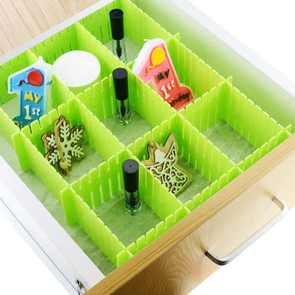 8 Pcs Adjustable Drawer Organizer Dividers – Multi-Purpose Closet, Kitchen & Office Storage Solution
