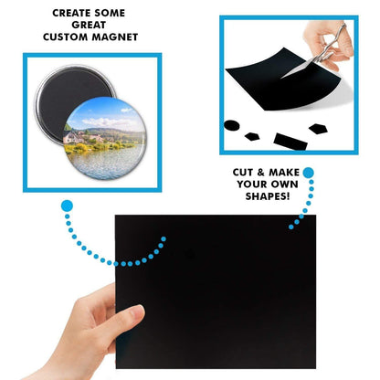 LifeKrafts Magnetic Adhesive Sheet (36×20 cm) – Strong Self-Adhesive DIY Craft Magnet Sheet for Fridge, Almirah & Home Décor