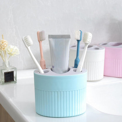 Multi-Purpose Toothbrush & Bathroom Organizer – Detachable, Washable Storage Holder for Toothpaste, Razors & Makeup Brushes