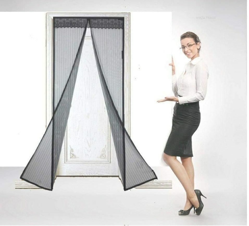 Magnetic Mesh Screen Door Curtain – Foldable, Anti-Mosquito, Easy Install & Pet Friendly