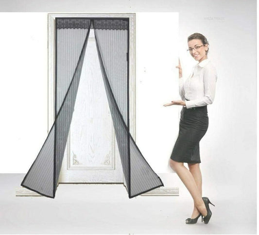 Magnetic Mesh Screen Door Curtain – Foldable, Anti-Mosquito, Easy Install & Pet Friendly