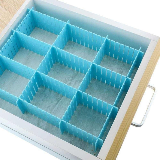 8 Pcs Adjustable Drawer Organizer Dividers – Multi-Purpose Closet, Kitchen & Office Storage Solution