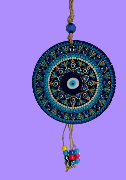 Handcrafted Evil Eye Wall Hanging – Nazar Battu Charm