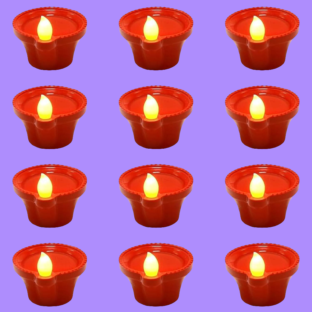 Water Sensor LED Light Diyas With Ambient Lights