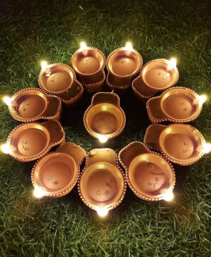 Water Sensor LED Light Diyas With Ambient Lights