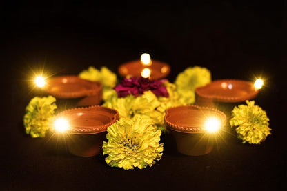 Water Sensor LED Light Diyas With Ambient Lights