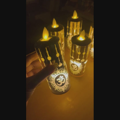 Realistic Moving Flame LED Light-Perfect Glow for Home , Festive & Gifting